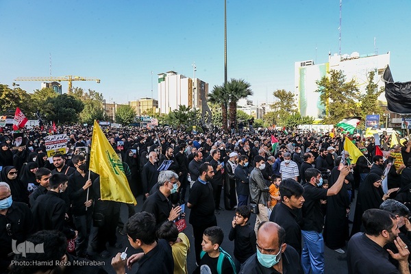 تجمع ضد صهیونیستی در میدان فلسطین