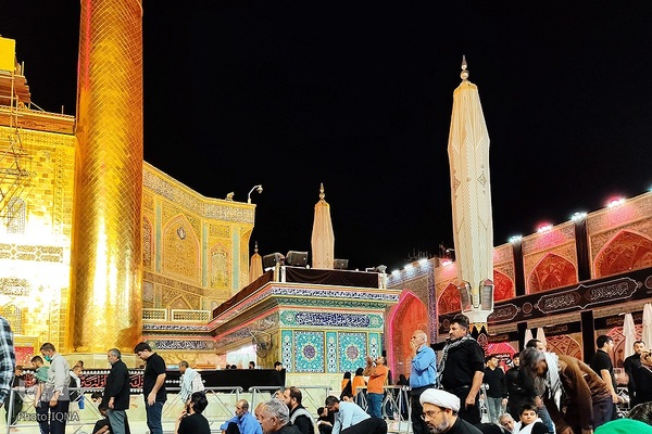 حال و هوای حرم مطهر امام علی در آستانه اربعین حسینی