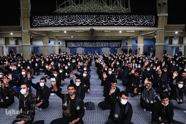 مراسم عزاداری اربعین حسینی با حضور رهبر انقلاب اسلامی در حسینیه‌ی امام خمینی (ره)