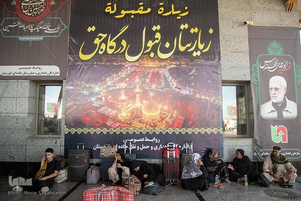 بازگشت زائران اربعین از مرز شلمچه