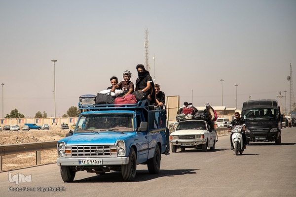 بازگشت زائران اربعین از مرز شلمچه