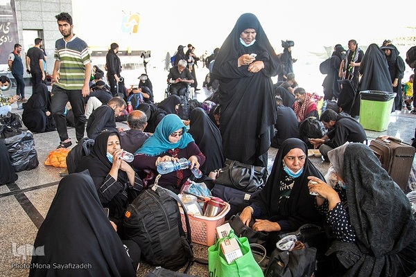 بازگشت زائران اربعین از مرز شلمچه