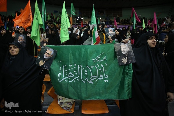 اجتماع بزرگ «دختران حاج قاسم» در ورزشگاه ۱۲ هزار نفری آزادی