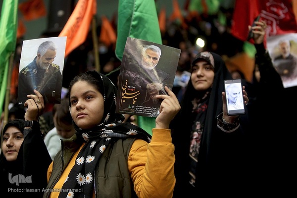 اجتماع بزرگ «دختران حاج قاسم» در ورزشگاه ۱۲ هزار نفری آزادی