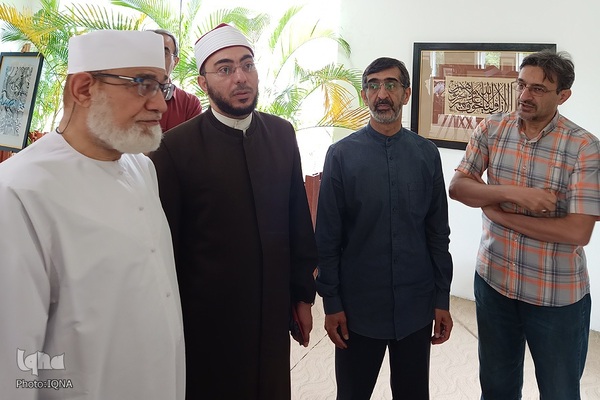 بازدید شیخ المصراوی از بخش ایران در جشنواره هنرهای قرآنی مالزی