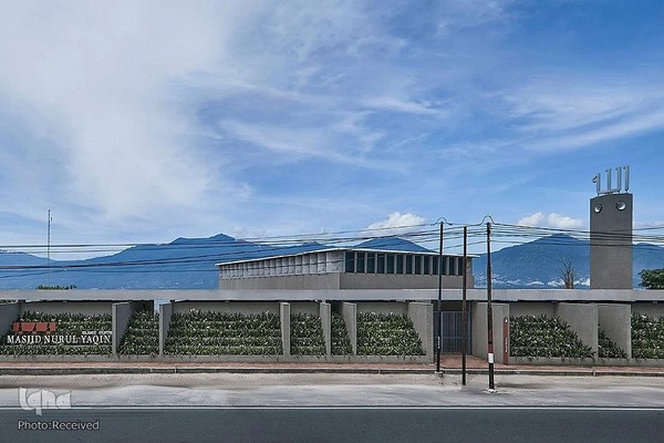 معماری خاص مسجد نورالیقین در اندونزی