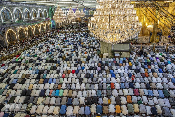 نماز عید سعید قربان در حرم اباالفضل العباس (ع)