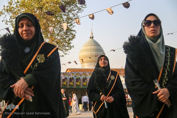 سیاه‌پوشی حرم مطهر حضرت شاهچراغ(ع)