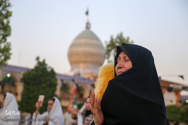 سیاه‌پوشی حرم مطهر حضرت شاهچراغ(ع)