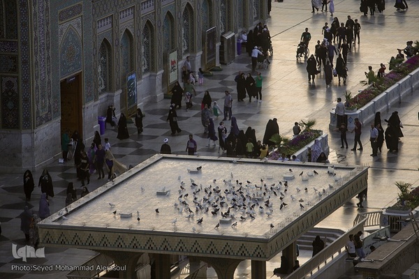 آیین سنتی اذن عزا در حرم مطهر رضوی