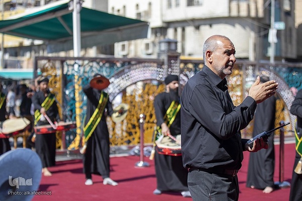 حرکت دسته‌های عزاداری به سمت حرم حضرت عباس(ع)