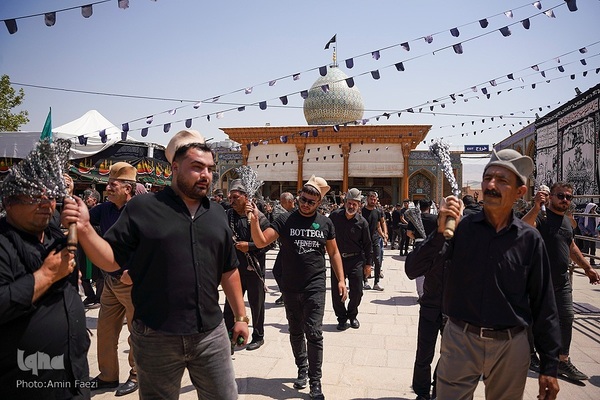 عزاداری تاسوعای حسینی در شاهچراغ شیراز