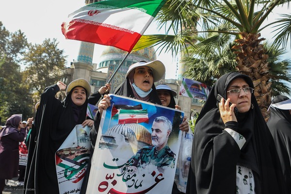 تجمع دانش‌آموزان تهرانی در حمایت از مردم مظلوم فلسطین