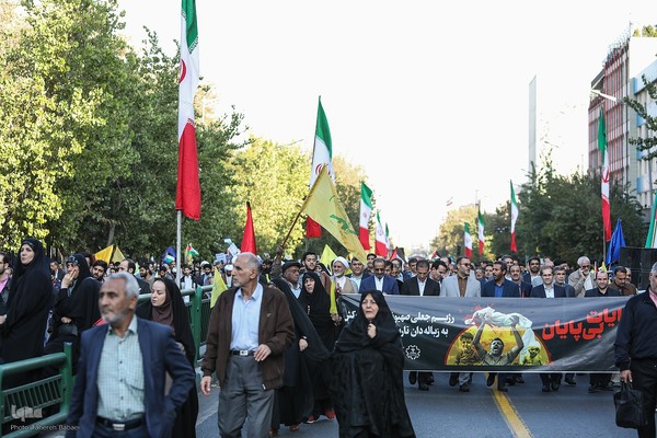 راهپیمایی مردم ایران در حمایت از مردم غزه