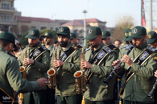 آیین تشییع و تدفین شهید گمنام در وزارت فرهنگ و ارشاد اسلامی