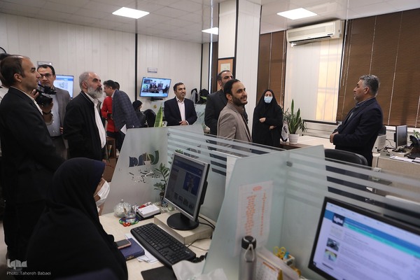 بازدید علی بهادری جهرمی سخنگوی دولت از ایکنا