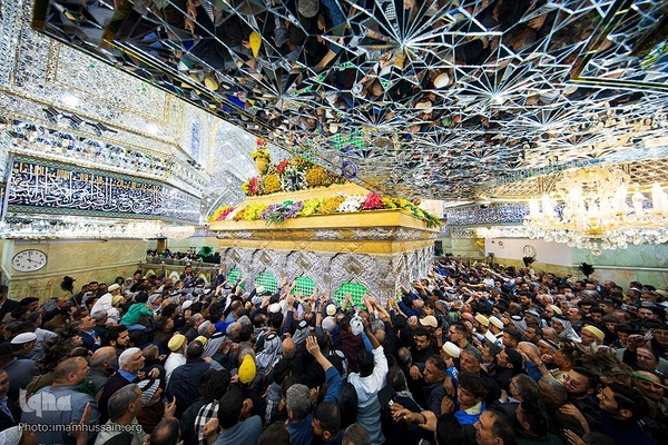 حال و هوای حرم حسینی در اعیاد شعبانیه