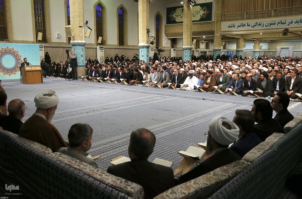 دیدار شرکت کنندگان در مسابقات بین‌المللی قرآن با رهبر معظم انقلاب