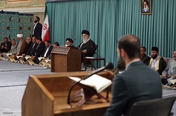 دیدار شرکت کنندگان در مسابقات بین‌المللی قرآن با رهبر معظم انقلاب