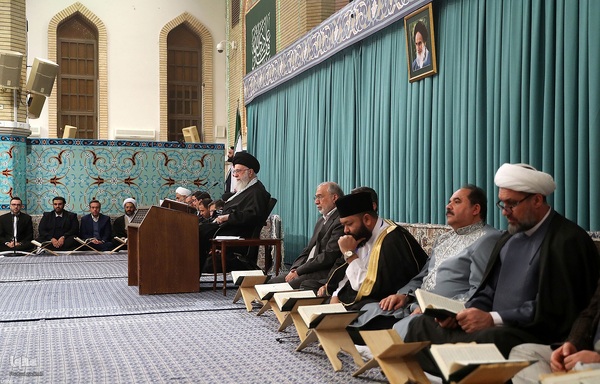 دیدار شرکت کنندگان در مسابقات بین‌المللی قرآن با رهبر معظم انقلاب