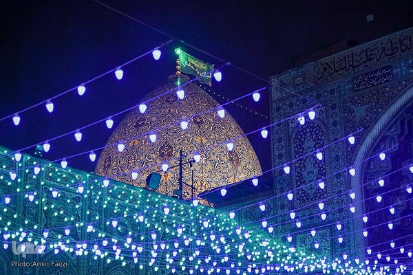 حال و هوای حرم شاهچراغ(ع) در شب نیمه شعبان‎