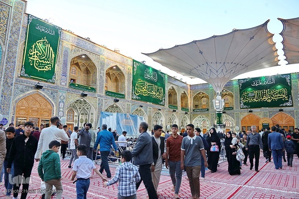 حرم امام علی(ع) در آستانه ولادت کریم اهل بیت