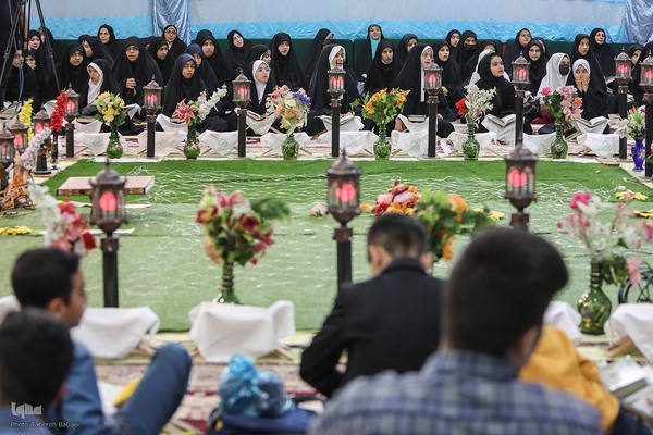 محفل انس با قرآن دانش آموزی به یاد شهدای دانش آموز غزه