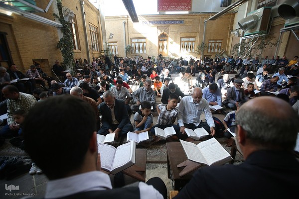 جزء خوانی قرآن کریم در خانه موزه شهید مدرس