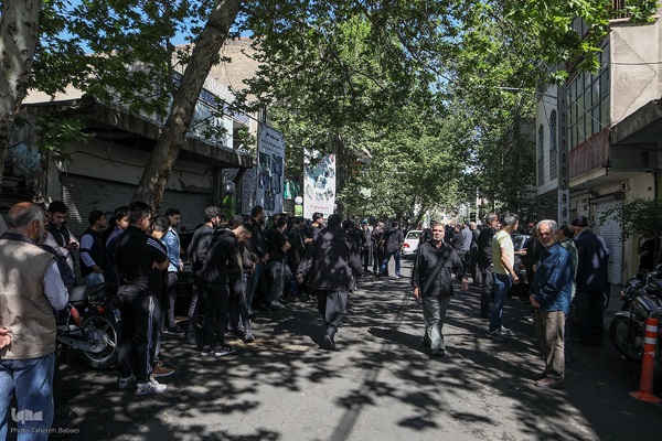 مراسم تشییع و تدفین پیکر مرحوم مغفور حاج ولی‌الله پوراحمدی