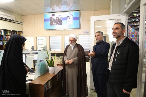 بازدید حجت الاسلام حمید ملکی قائم مقام مدیر حوزه های علمیه سراسر کشور از خبرگزاری ایکنا