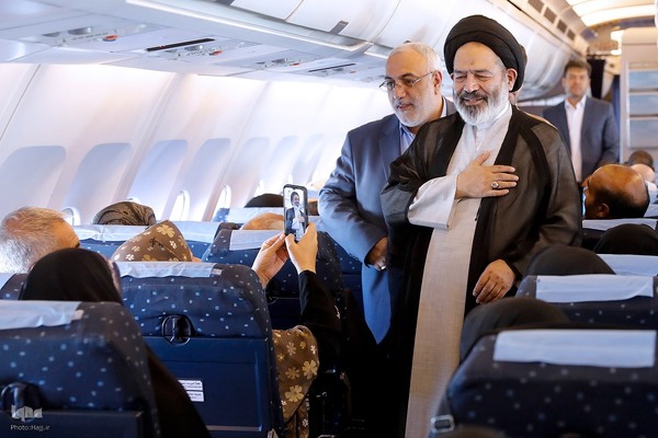 ورود سرپرست حجاج ایرانی و رئیس سازمان حج و زیارت به سرزمین وحی