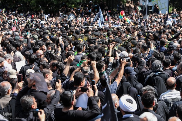 مراسم تشییع پیکرهای شهدای خدمت