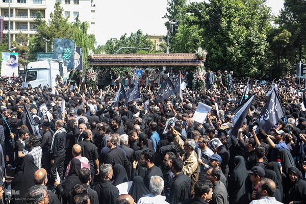 مراسم تشییع پیکرهای شهدای خدمت