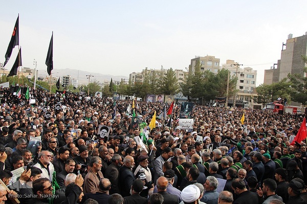 تشیع شهید آیت الله رئیسی و دو تن از همراهان در بیرجند