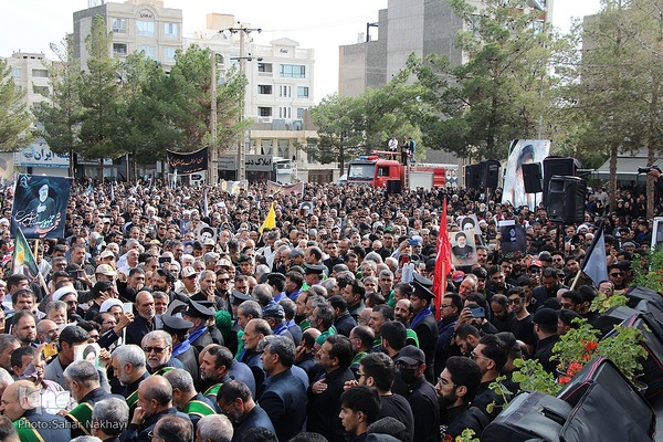 تشیع شهید آیت الله رئیسی و دو تن از همراهان در بیرجند