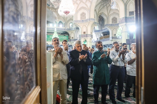 نماز عید قربان در حرم حضرت عبدالعظيم(ع)