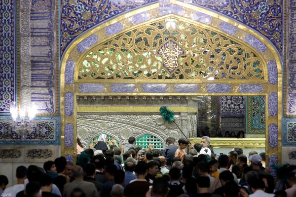 حرم مطهر رضوی در شب عید غدیر