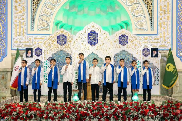 حرم مطهر رضوی در شب عید غدیر