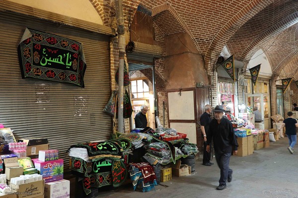 حال و هوای بازار تبریز در ماه محرم‎