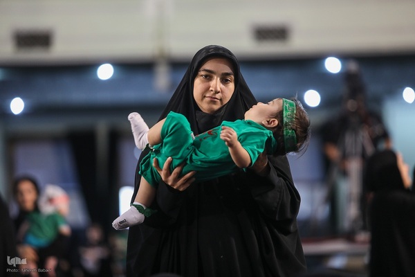 مراسم شیرخوارگان حسینی در حرم عبدالعظیم حسنی