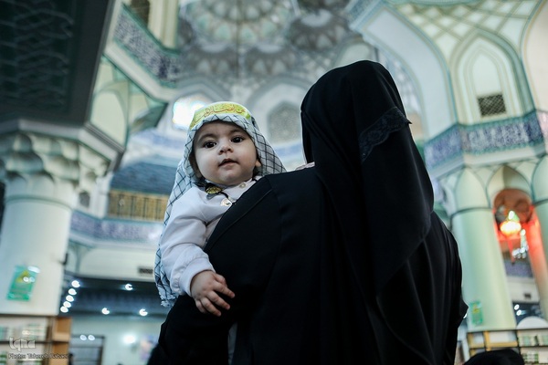 مراسم شیرخوارگان حسینی در حرم عبدالعظیم حسنی