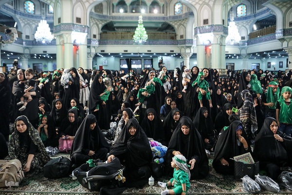 مراسم شیرخوارگان حسینی در حرم عبدالعظیم حسنی