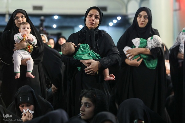 مراسم شیرخوارگان حسینی در حرم عبدالعظیم حسنی