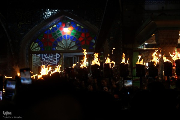 آئین مشعل گردانی عزاداران حسینی در دولت آباد تهران