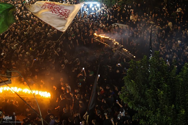 آئین مشعل گردانی عزاداران حسینی در دولت آباد تهران