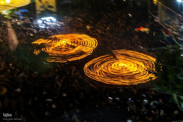 آئین مشعل گردانی عزاداران حسینی در دولت آباد تهران