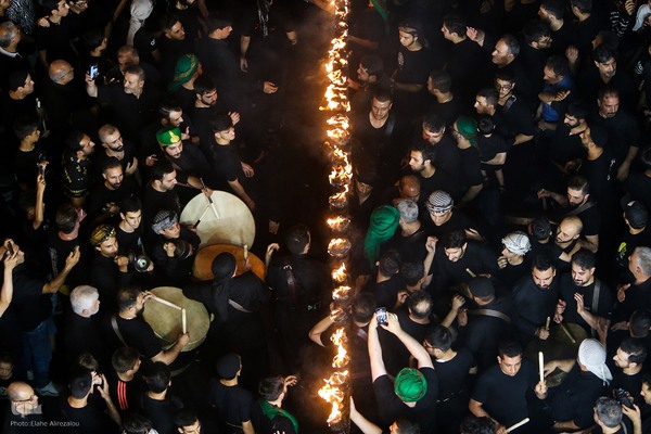 آئین مشعل گردانی عزاداران حسینی در دولت آباد تهران