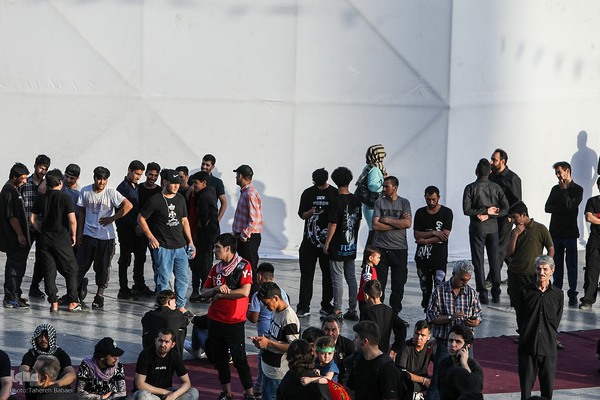 آئین خیمه سوزان در میدان امام حسین (ع)