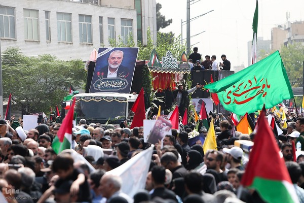 مراسم تشییع پیکر شهید «اسماعیل هنیه» در تهران