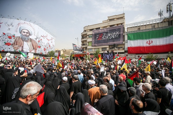 مراسم تشییع پیکر شهید «اسماعیل هنیه» در تهران